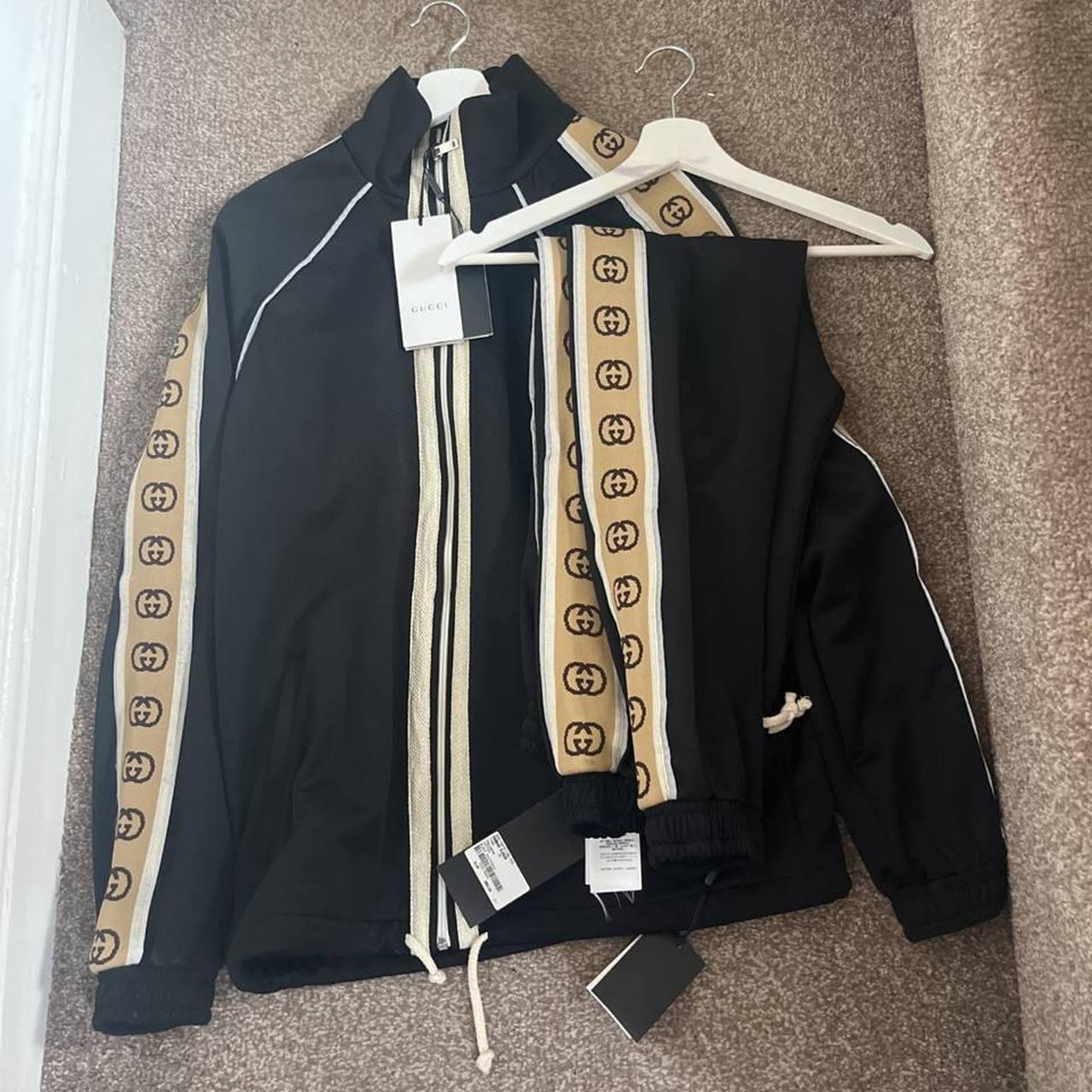 Gucci hot sale hoodie tracksuit