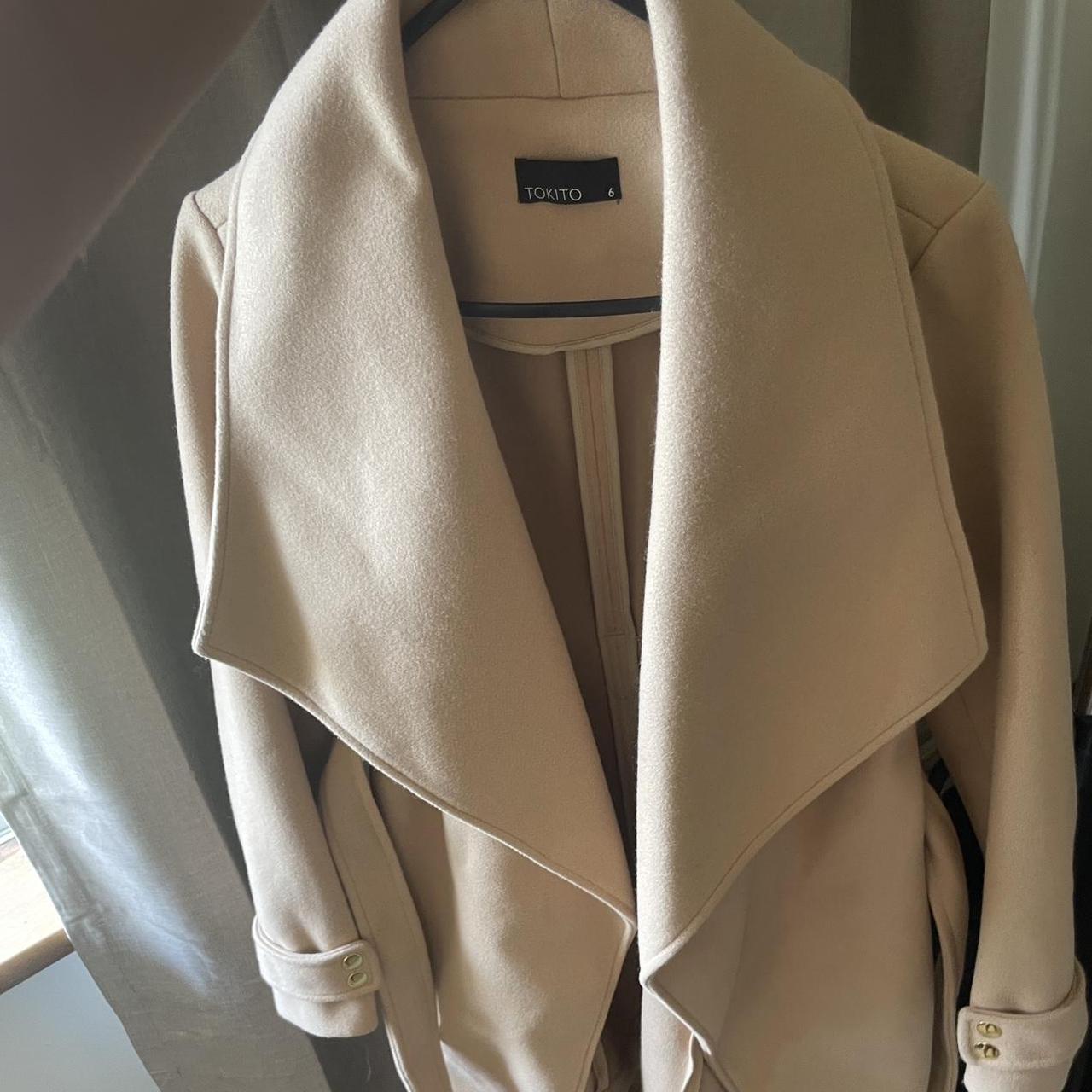Tokito Women's Tan Coat Depop