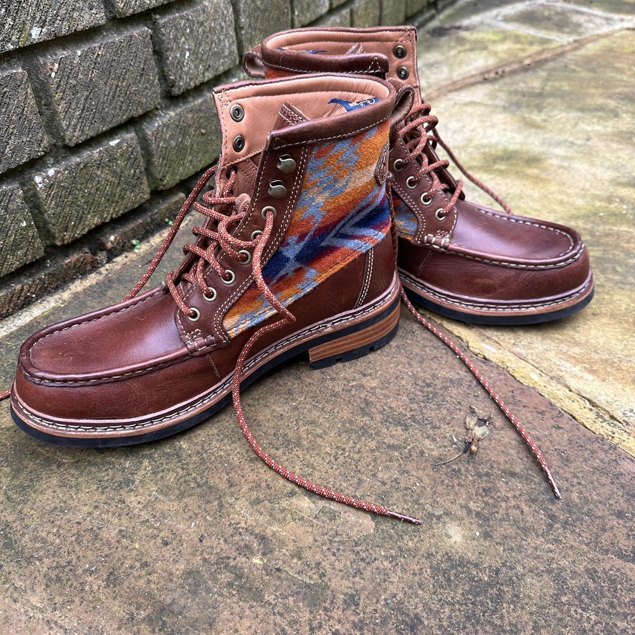 Stylish Pendleton x Clarks Ottawa Peak boots are. Depop