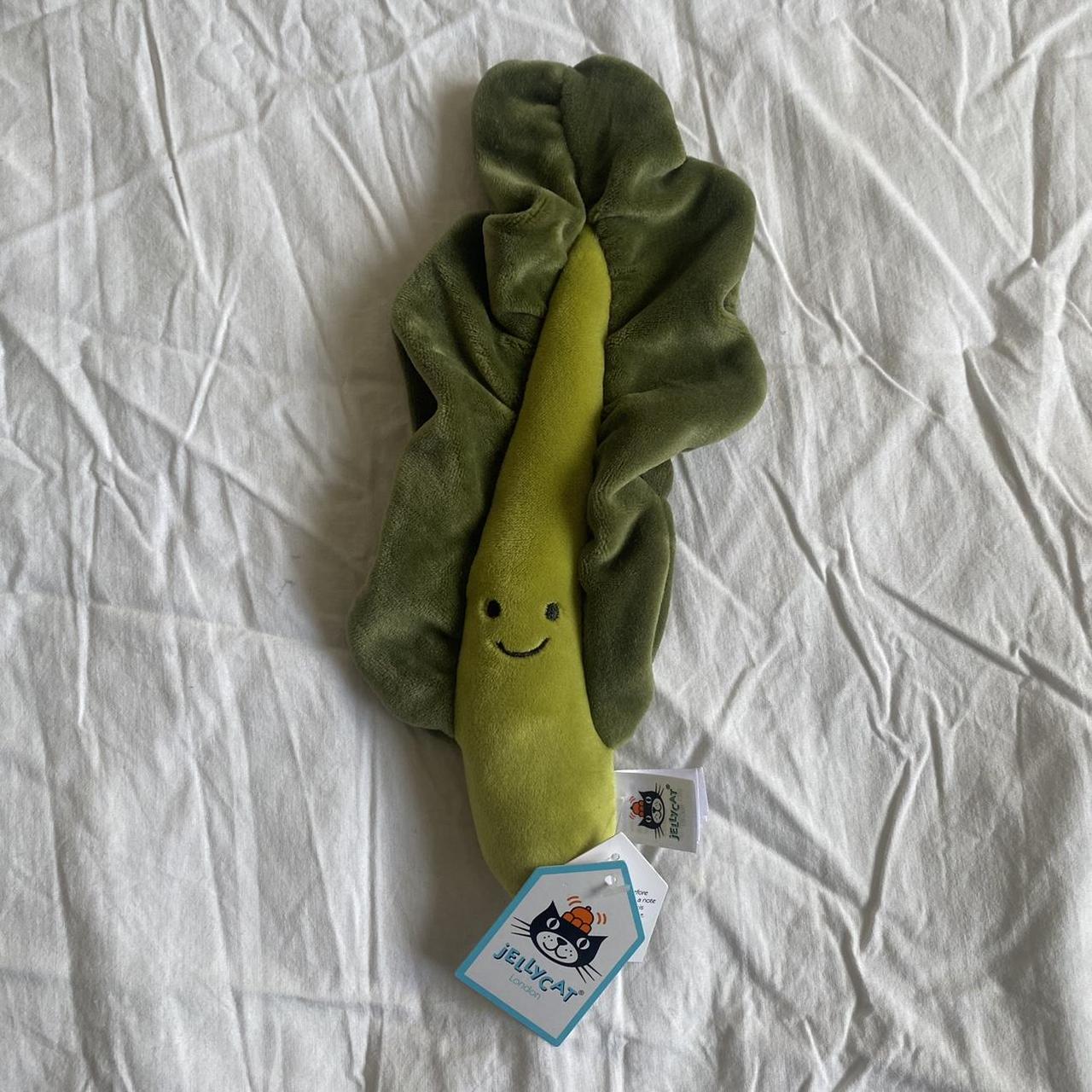 Jellycat Vivacious Kale Leaf brand new in perfect... Depop