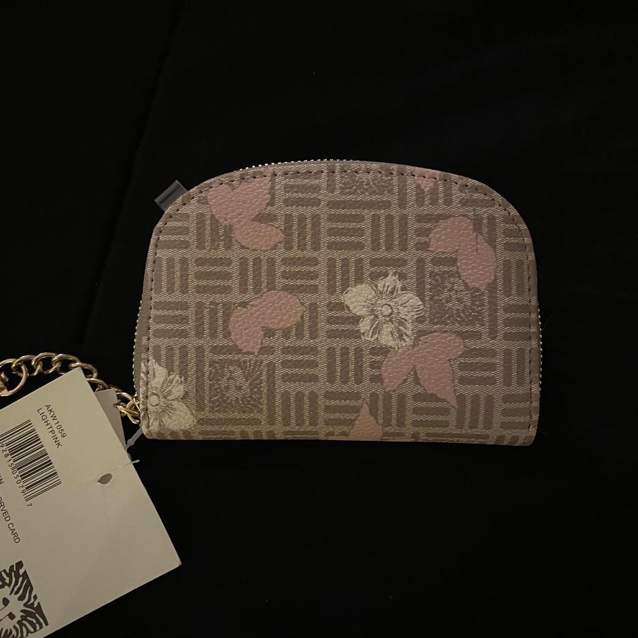 Anne Klein Women's Cream and Pink Walletpurses Depop