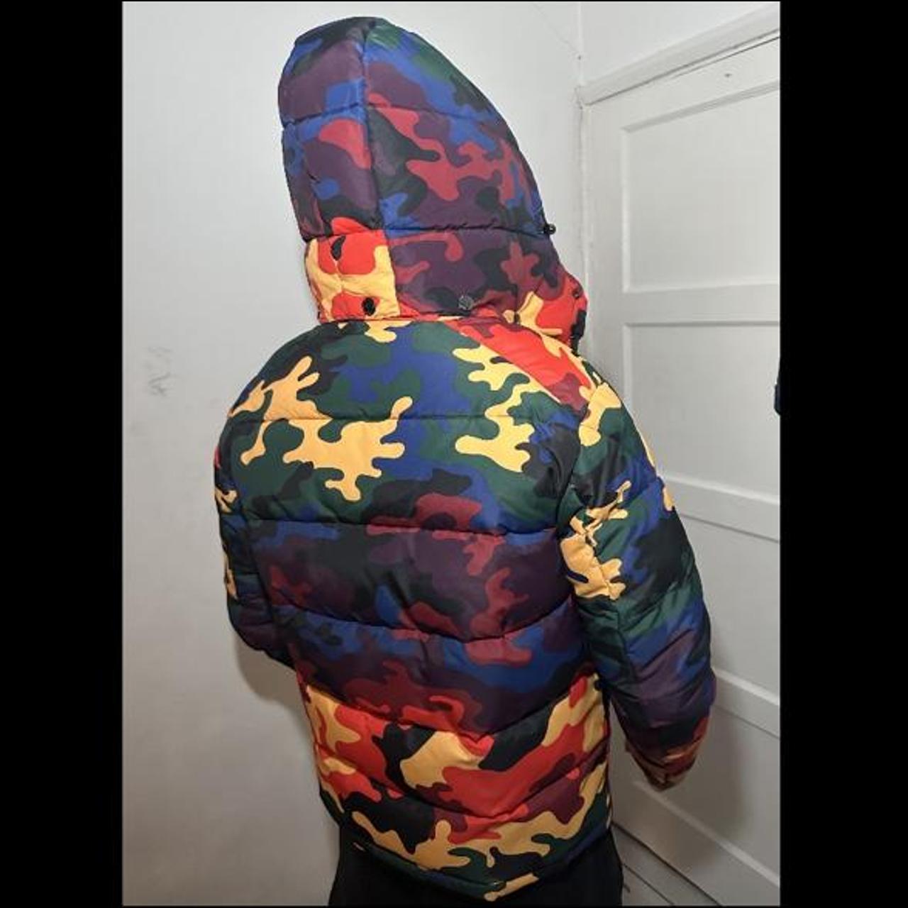 Benjart HRH multicoloured camo puffer jacket BRAND