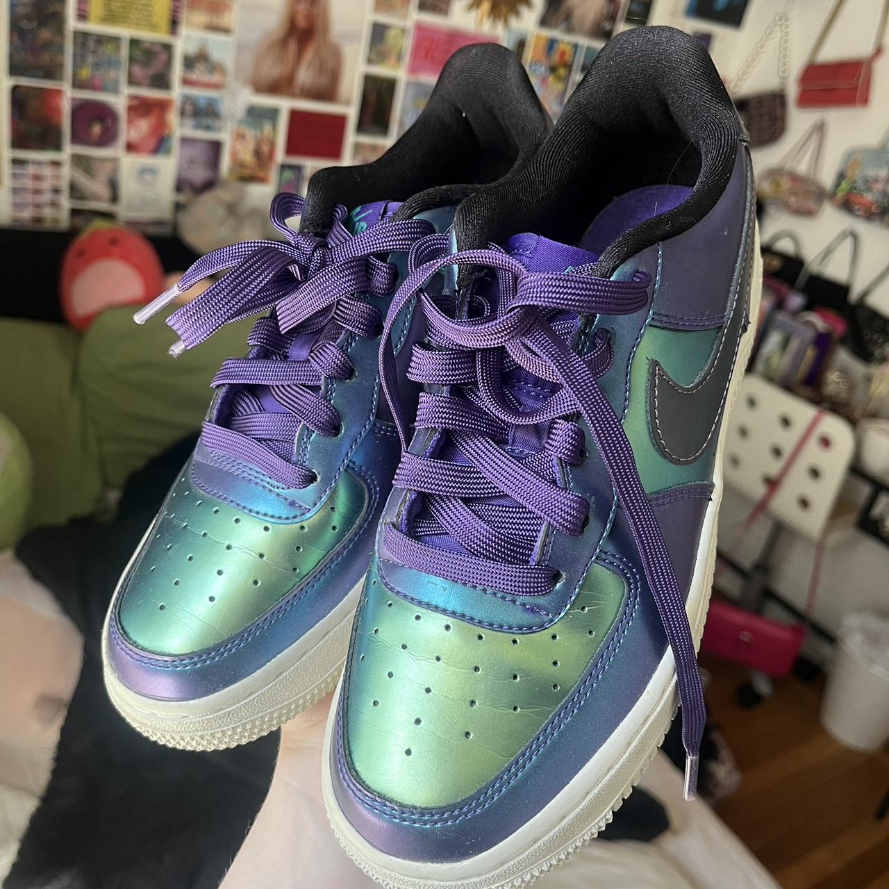 2018 Nike Air Force 1 Low LV8 GS 'Purple Neptune