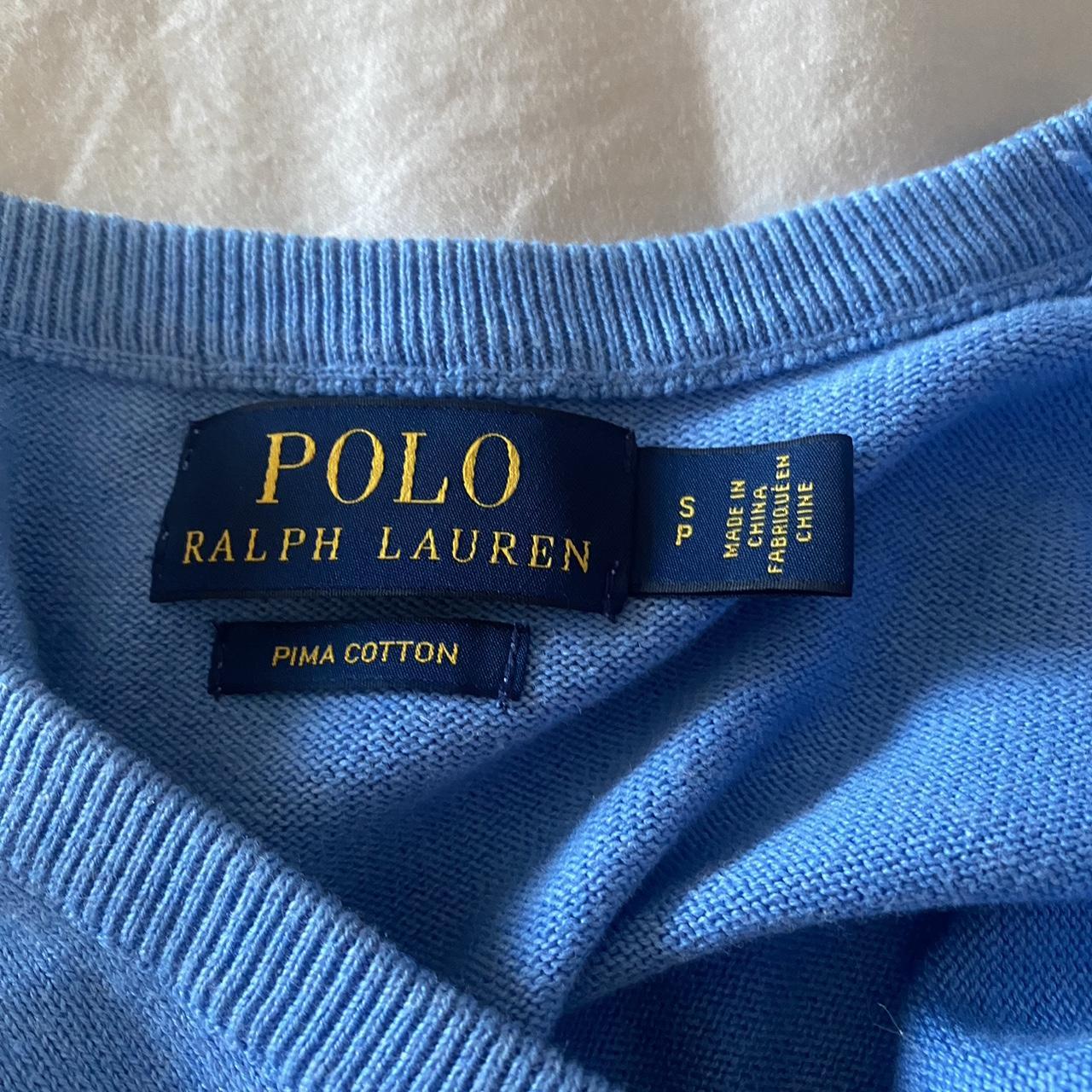 Polo Ralph Lauren Women's Blue Jumper | Depop