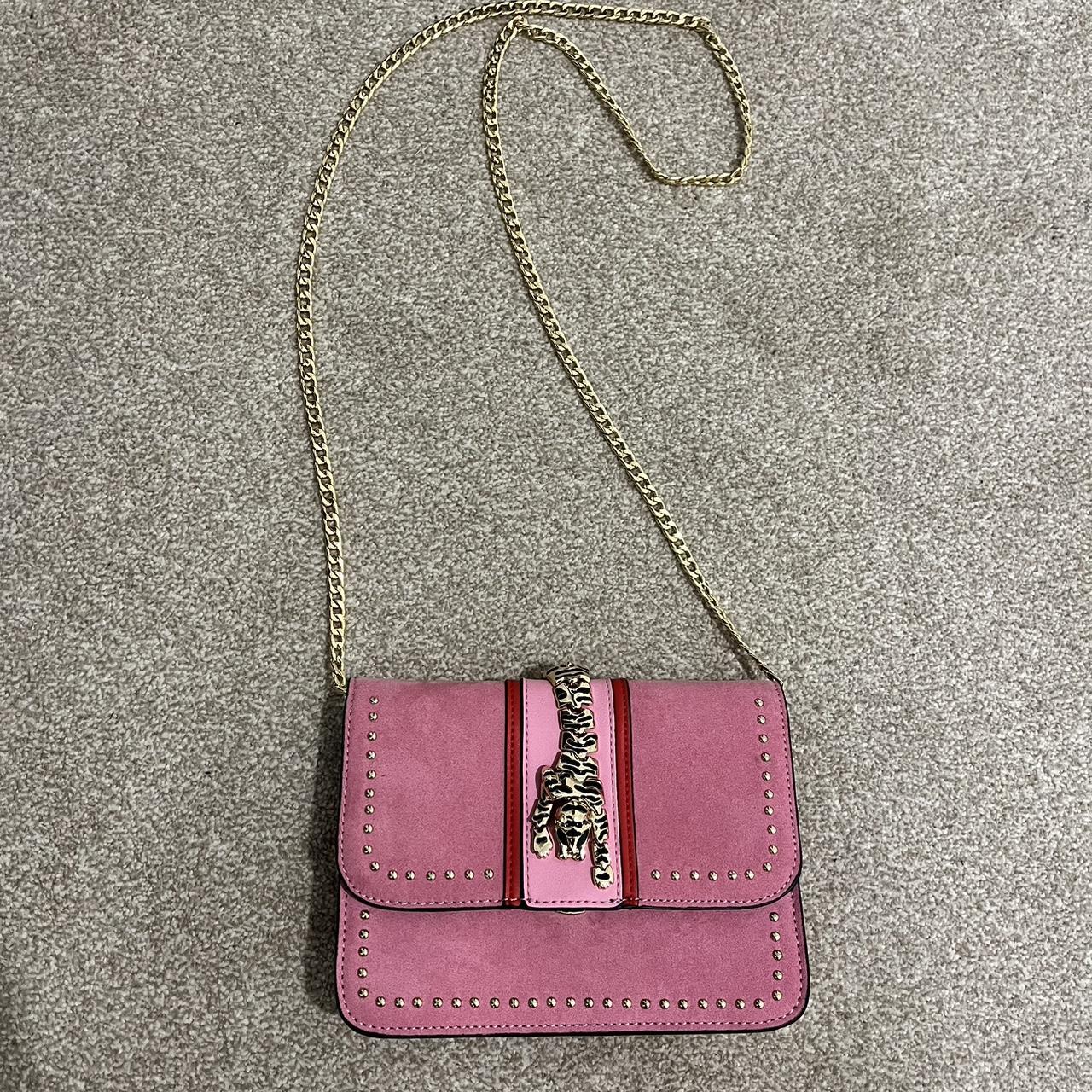 Topshop pink clutch discount bag