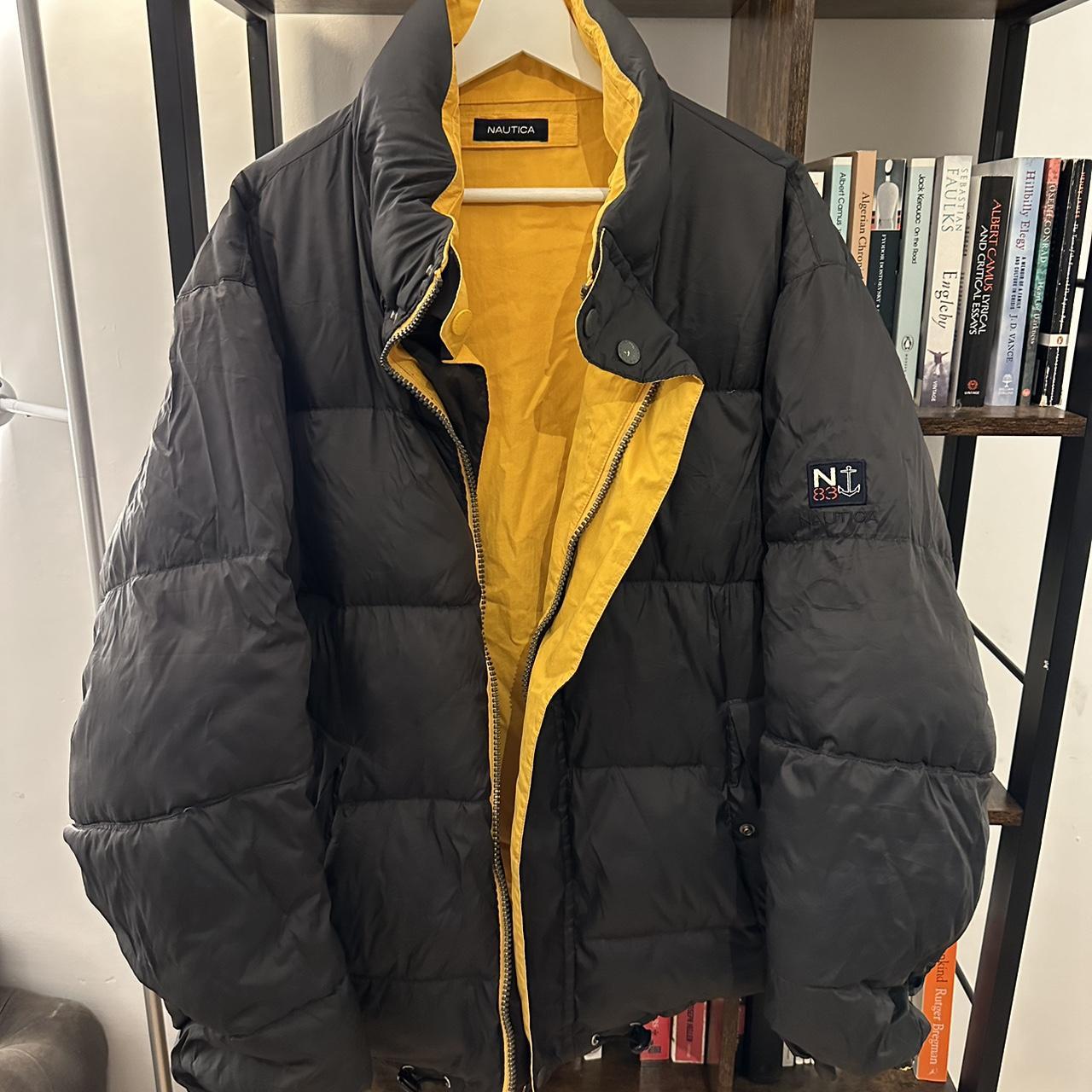 Nautica yellow puffer discount jacket