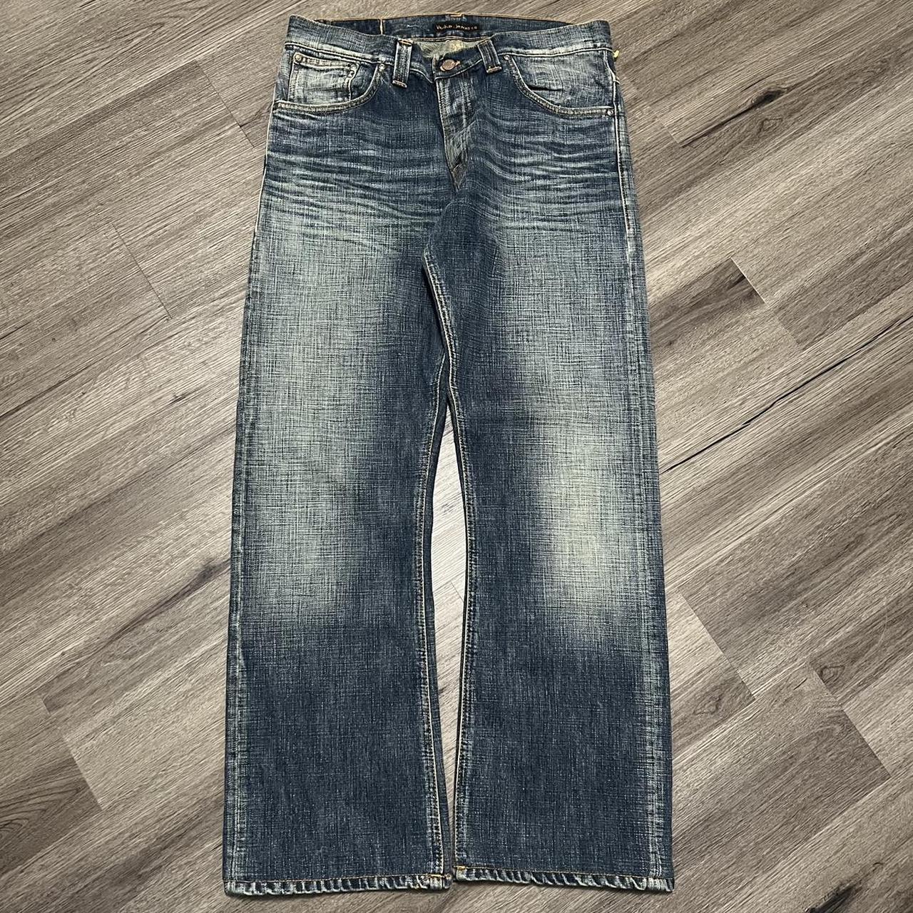 Nudie Jeans Men's Blue Jeans Depop