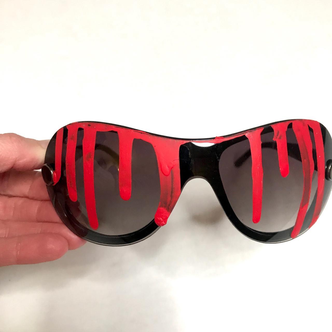 Handmade Womens Halloween Costume Sunglasses Bloody... Depop