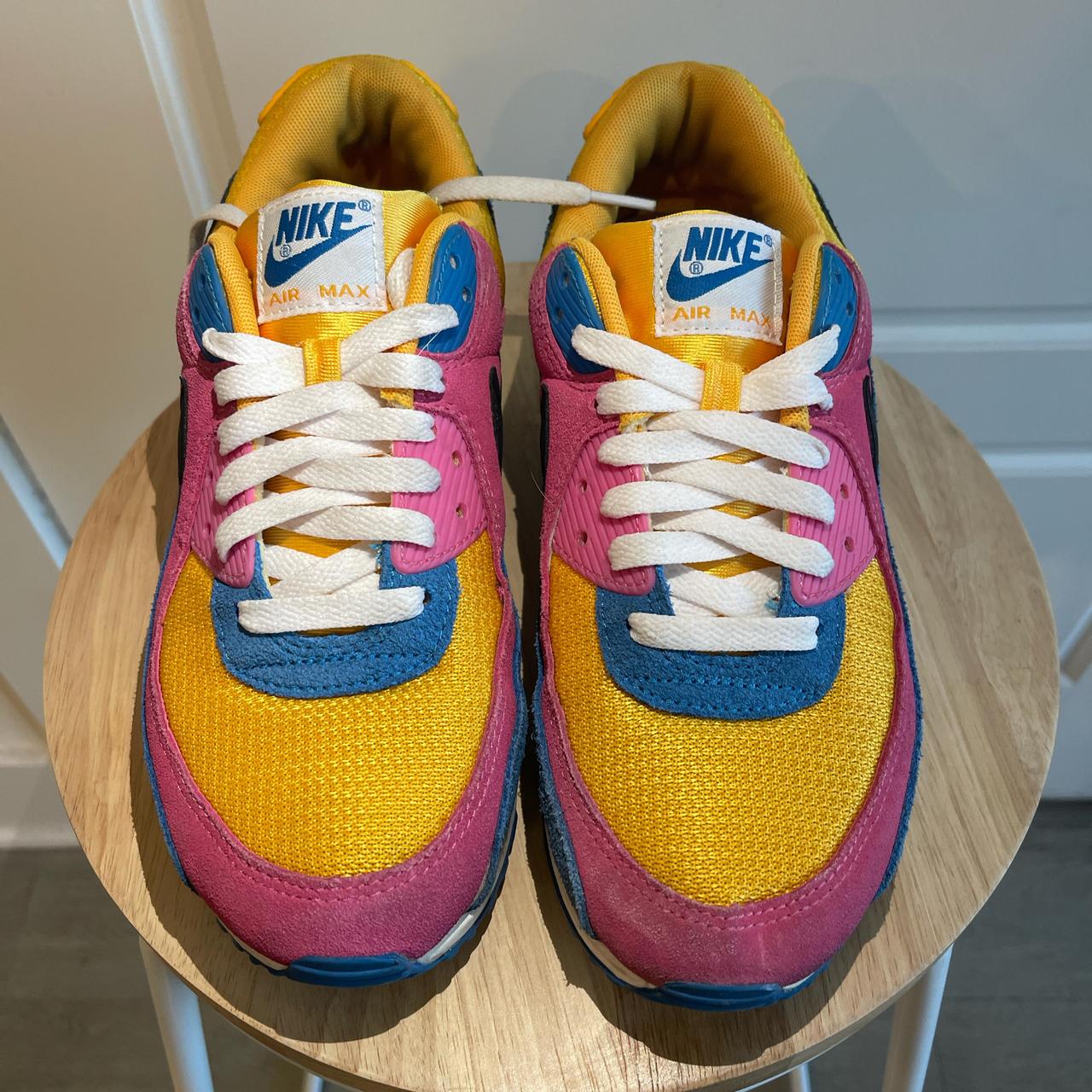 Pink yellow air max best sale