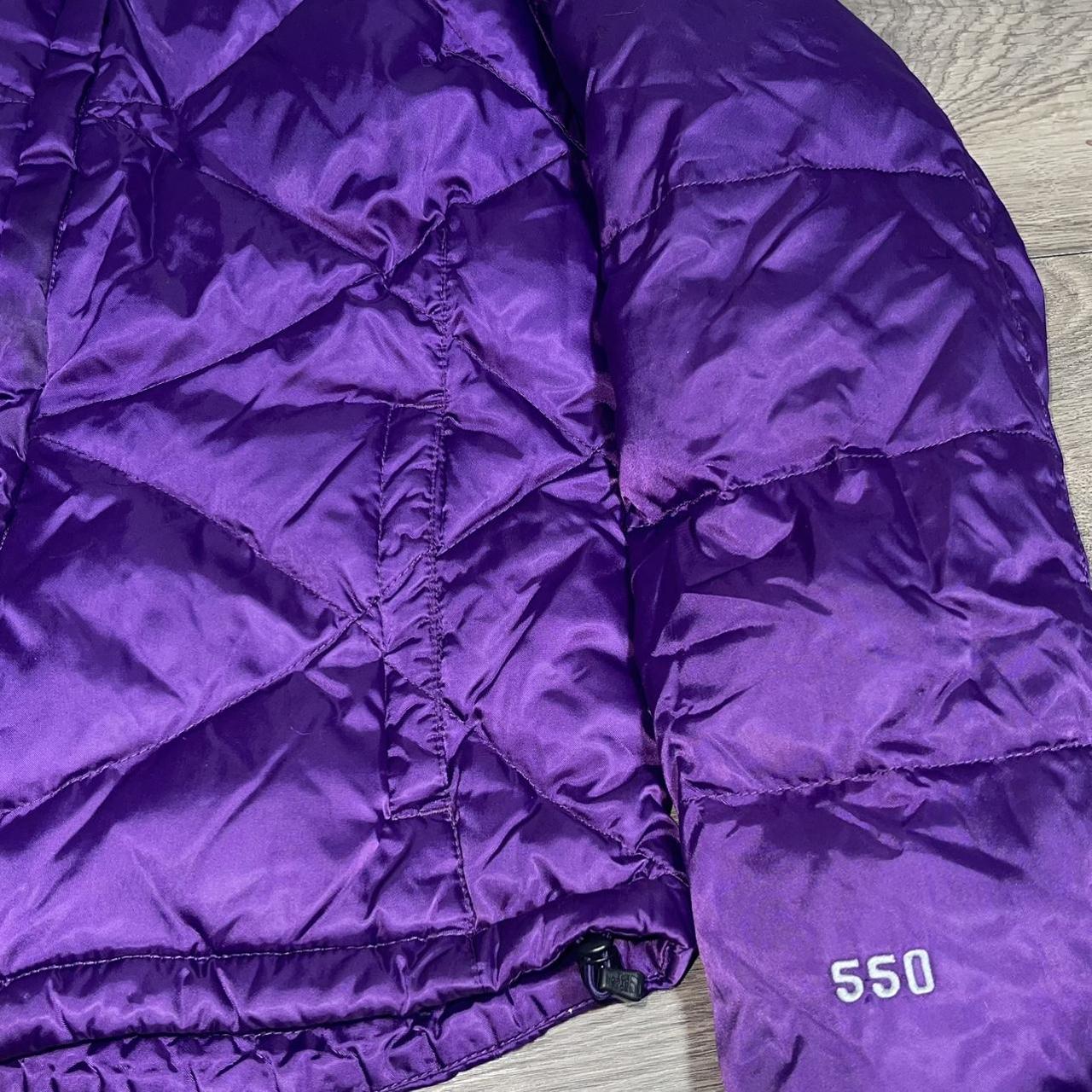 The North Face Women's Purple and White Jacket | Depop