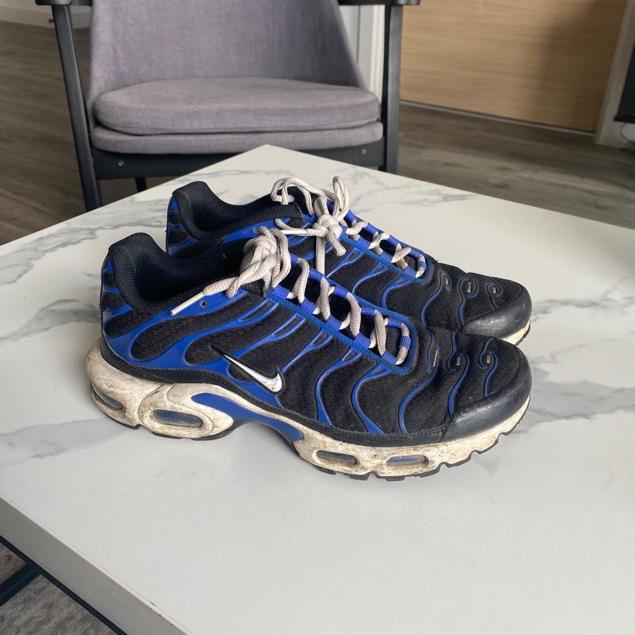 Nike TNs Blue and Black colour way Worn but good... - Depop