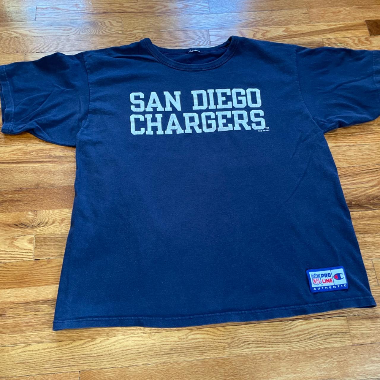 NFL, Shirts, San Diego Chargers Tshirt Nfl Apparel Navy Blue 2xl