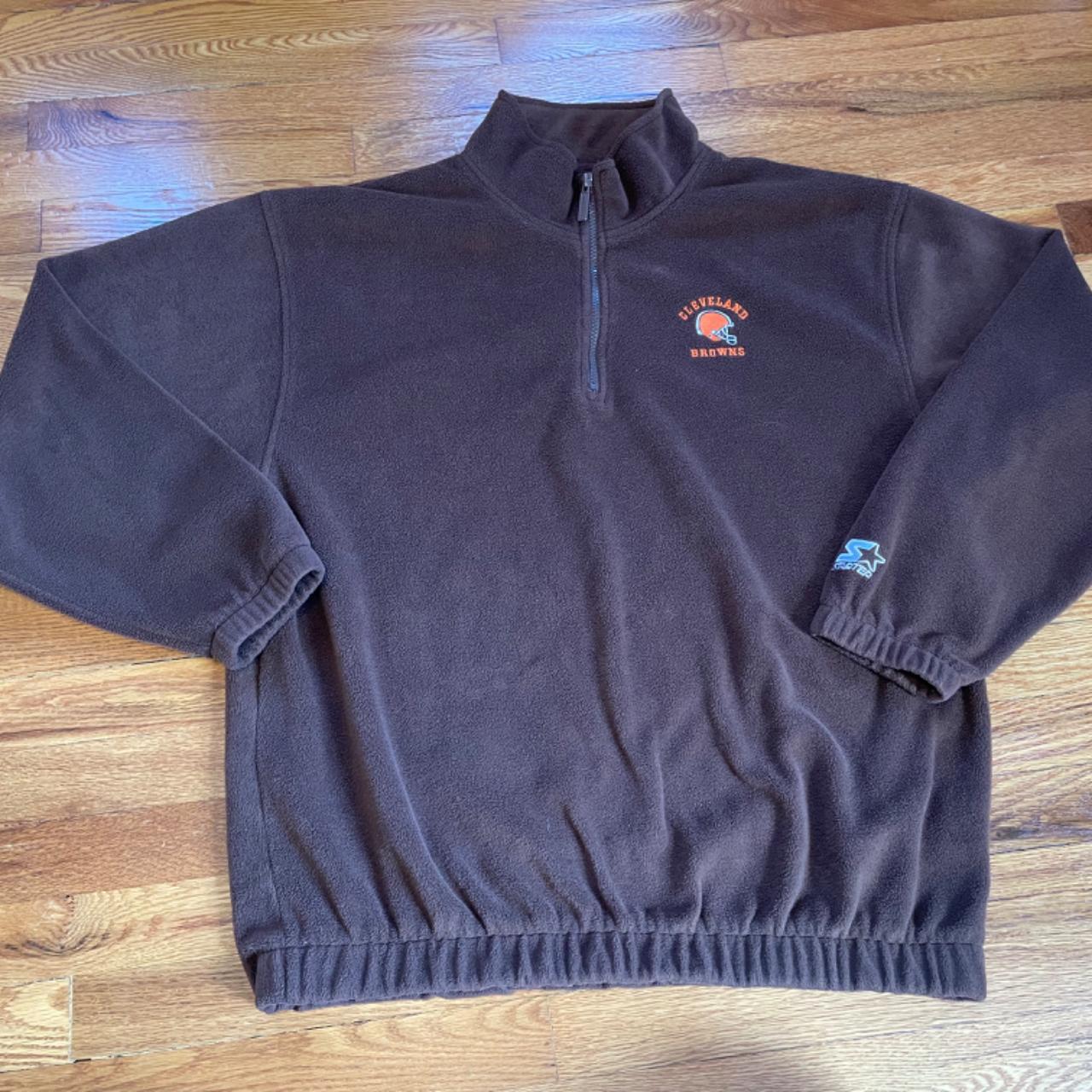 Amazing 90s Cleveland Browns Starter Fleece Sweatshirt Quarter 