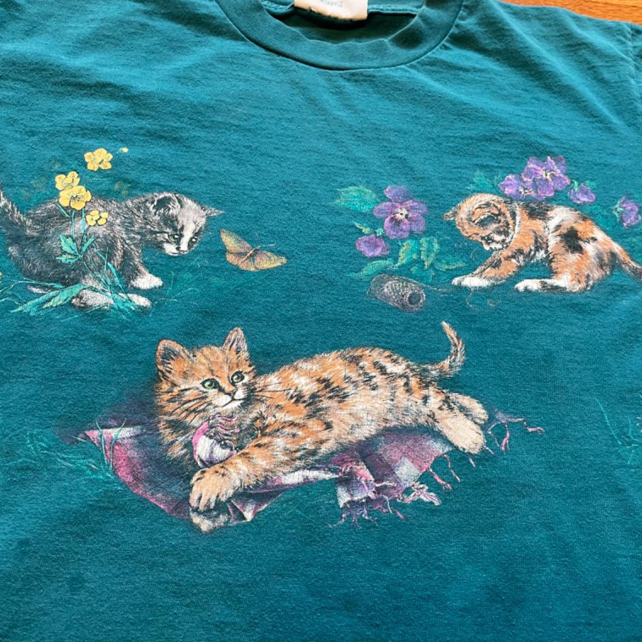 Vintage cat shop t shirt