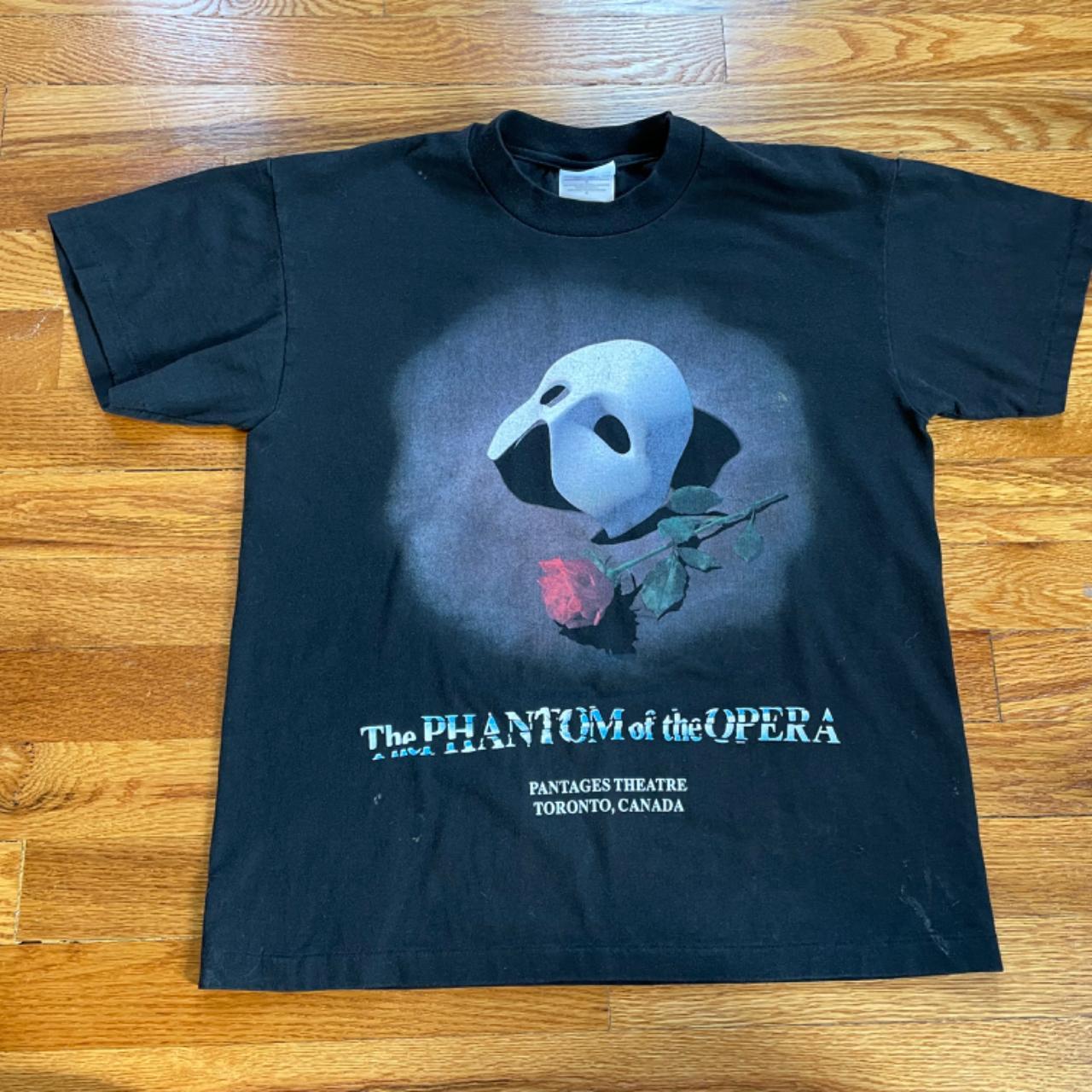 90s Phantom of the Opera vintage t-shirt rare single... - Depop