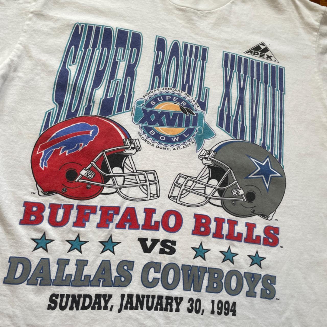 Vintage NFL (Logo 7) - Buffalo Bills, Super Bowl XXVII T-Shirt