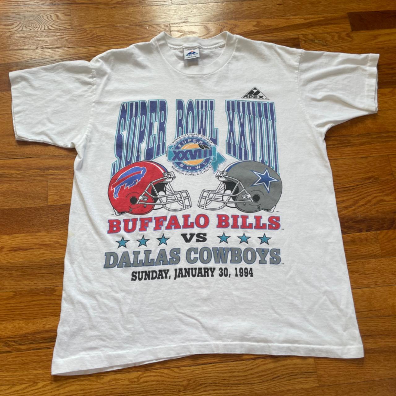 NFL, Shirts, Dallas Cowboysbuffalo Bills Super Bowl 28 Tshirt Size Xl