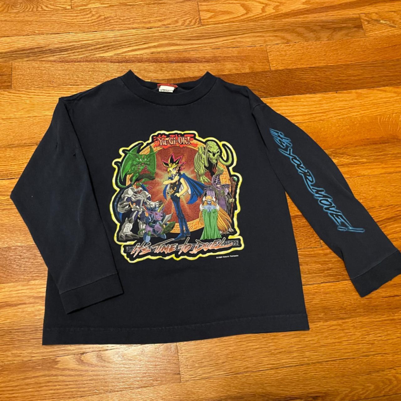 1996 90s Yu-Gi-Oh! vintage long sleeve t-shirt rare... - Depop