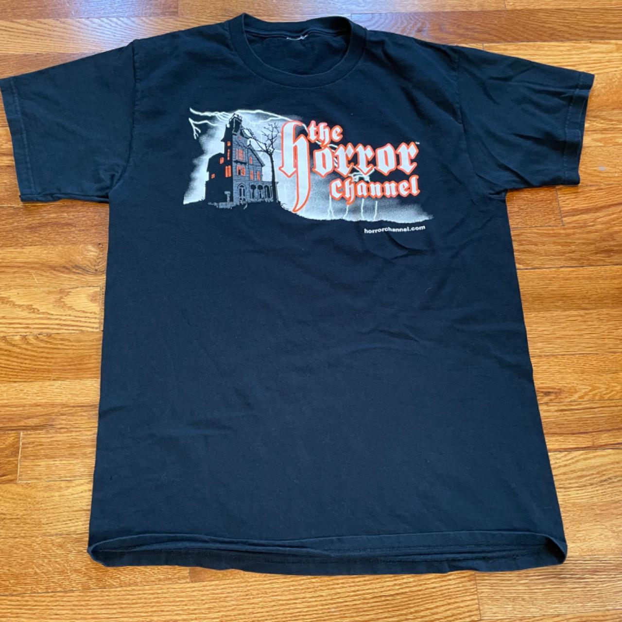 00s The Horror Channel vintage t-shirt rare movie... - Depop