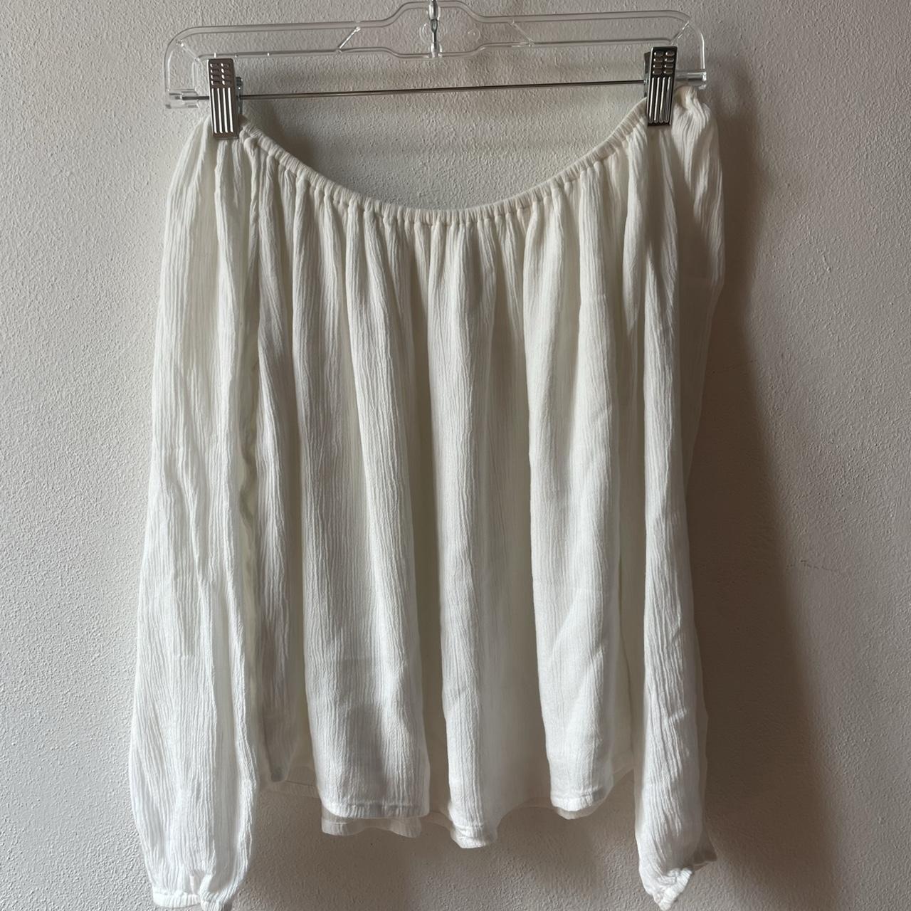 Hollister Co. Women's Cream and White Bodysuit Depop