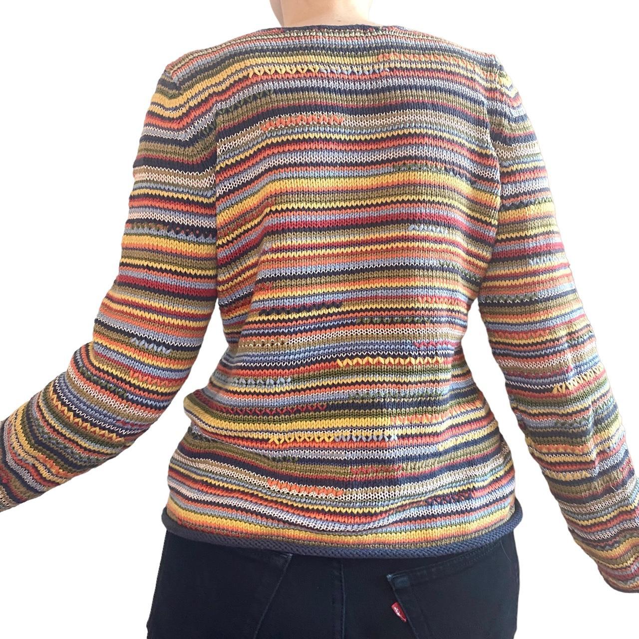 VINTAGE SIGRID OLSEN SWEATER - multicolored knitted... - Depop