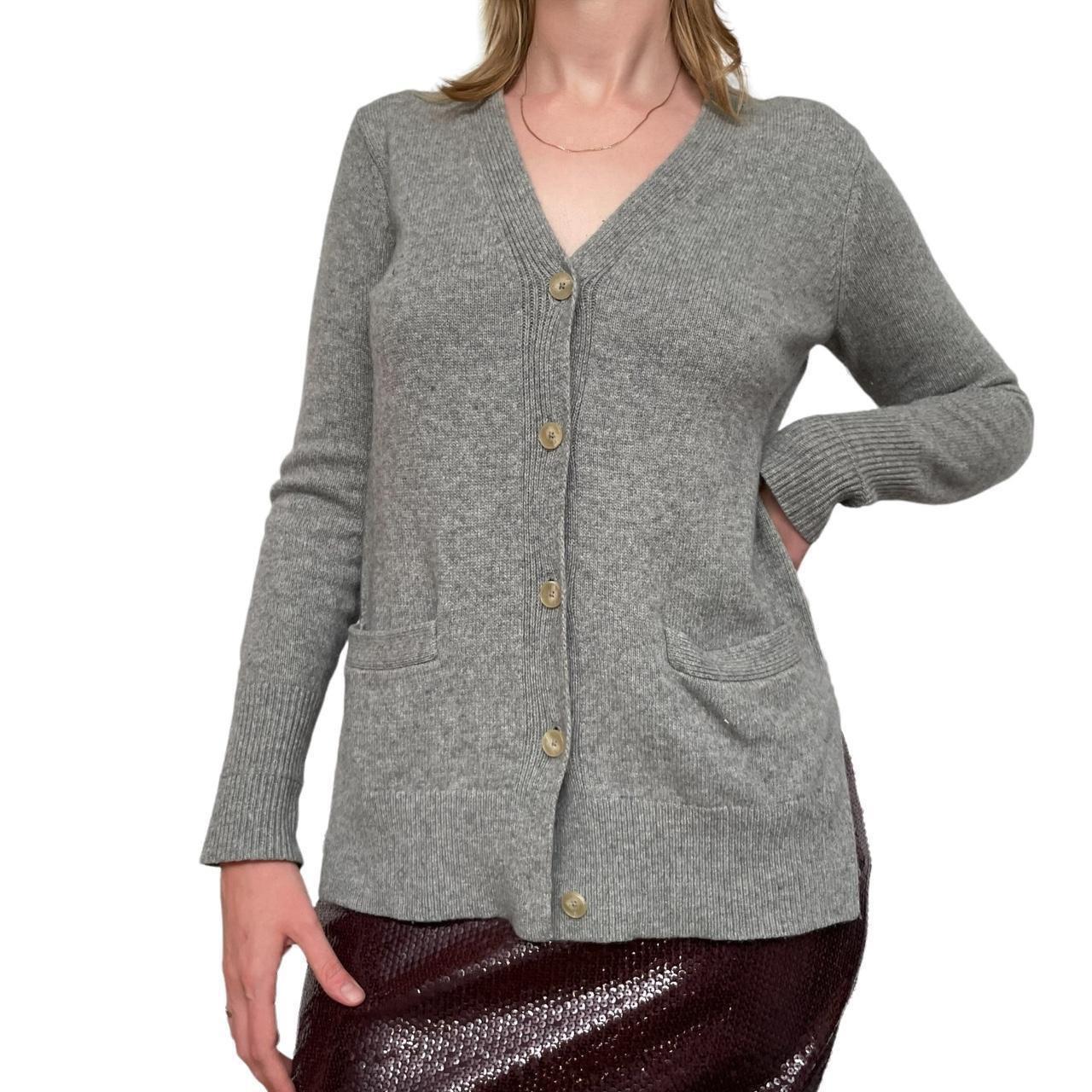 Heather Grey Essential Cashmere Cardigan