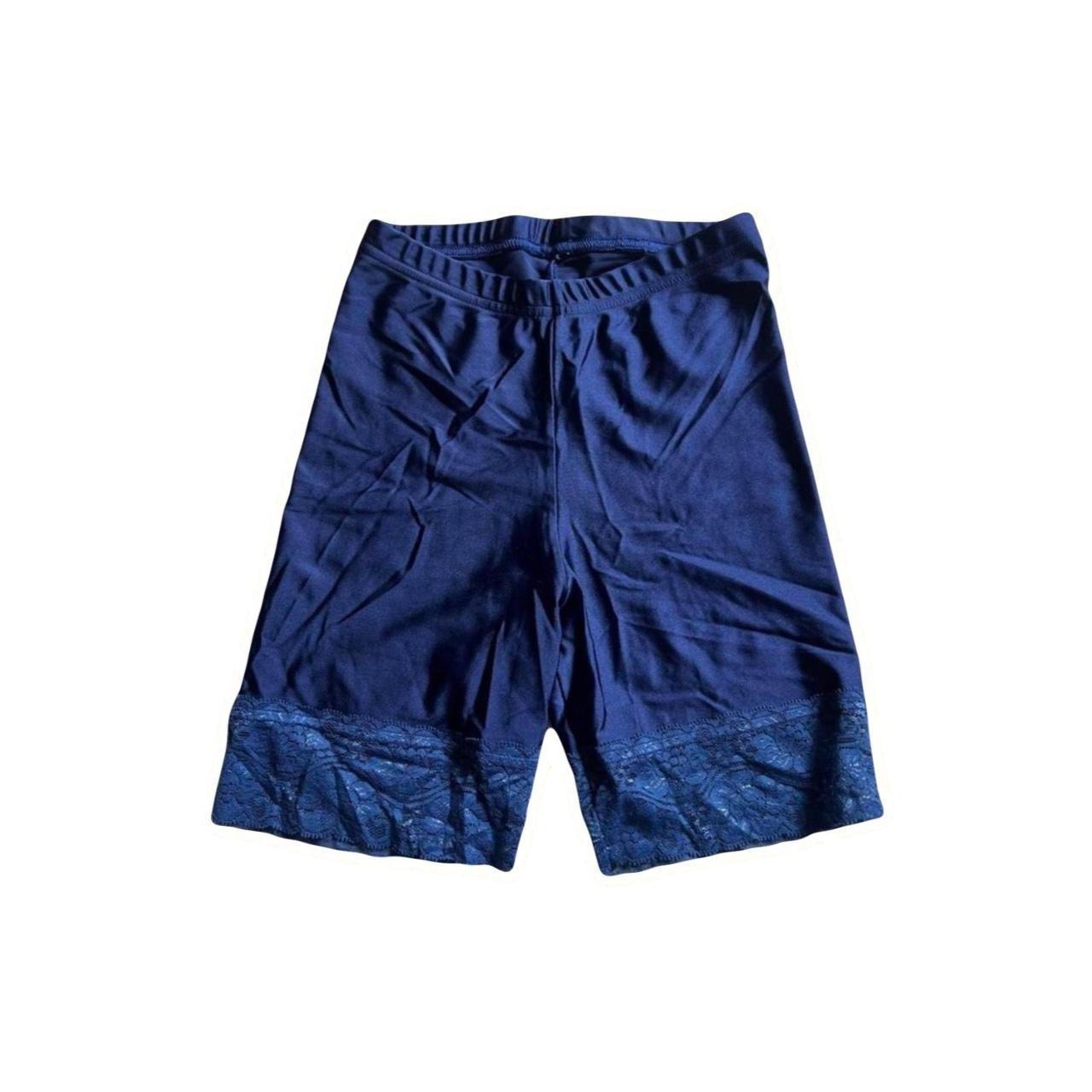 Vintage American Apparel bike shorts Shiny blue