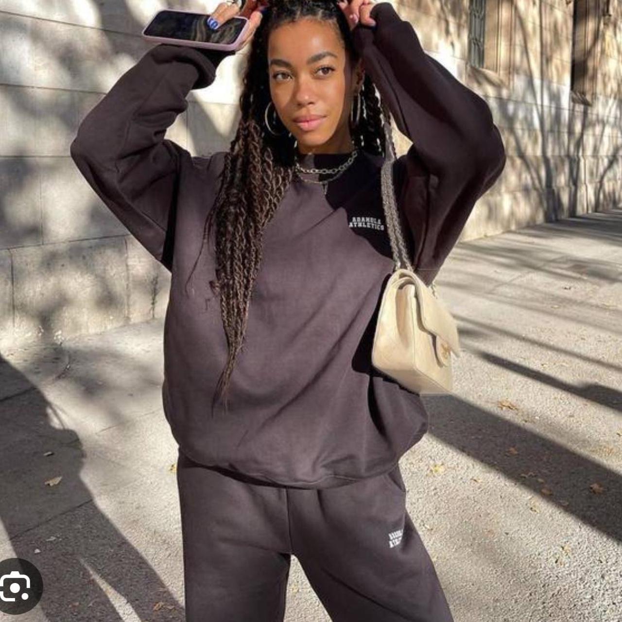 Coffee bean adanola tracksuit. Work a few times a... - Depop