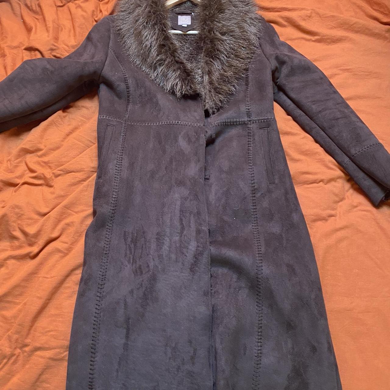 afghan coat long brown vintage afghan coat... - Depop