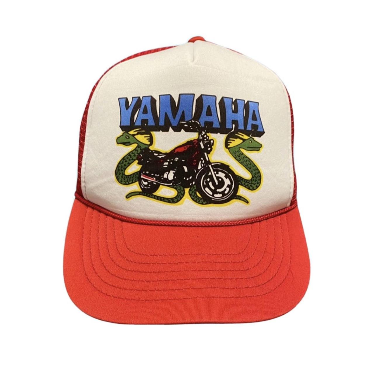 Vintage Yamaha Mesh Trucker Snapback Hat Motorcycle - Depop