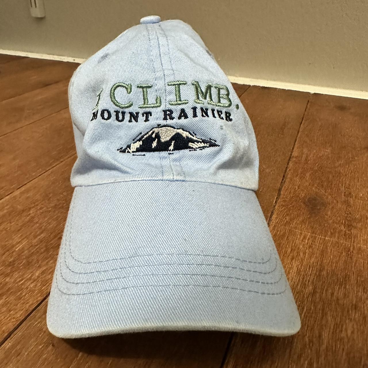 light baby blue baseball cap casual mountain hat... Depop