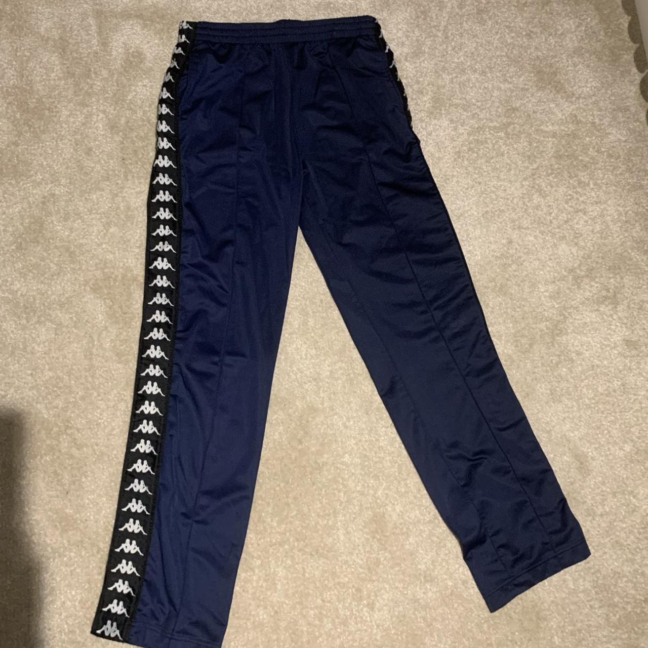 Kappa navy best sale track pants