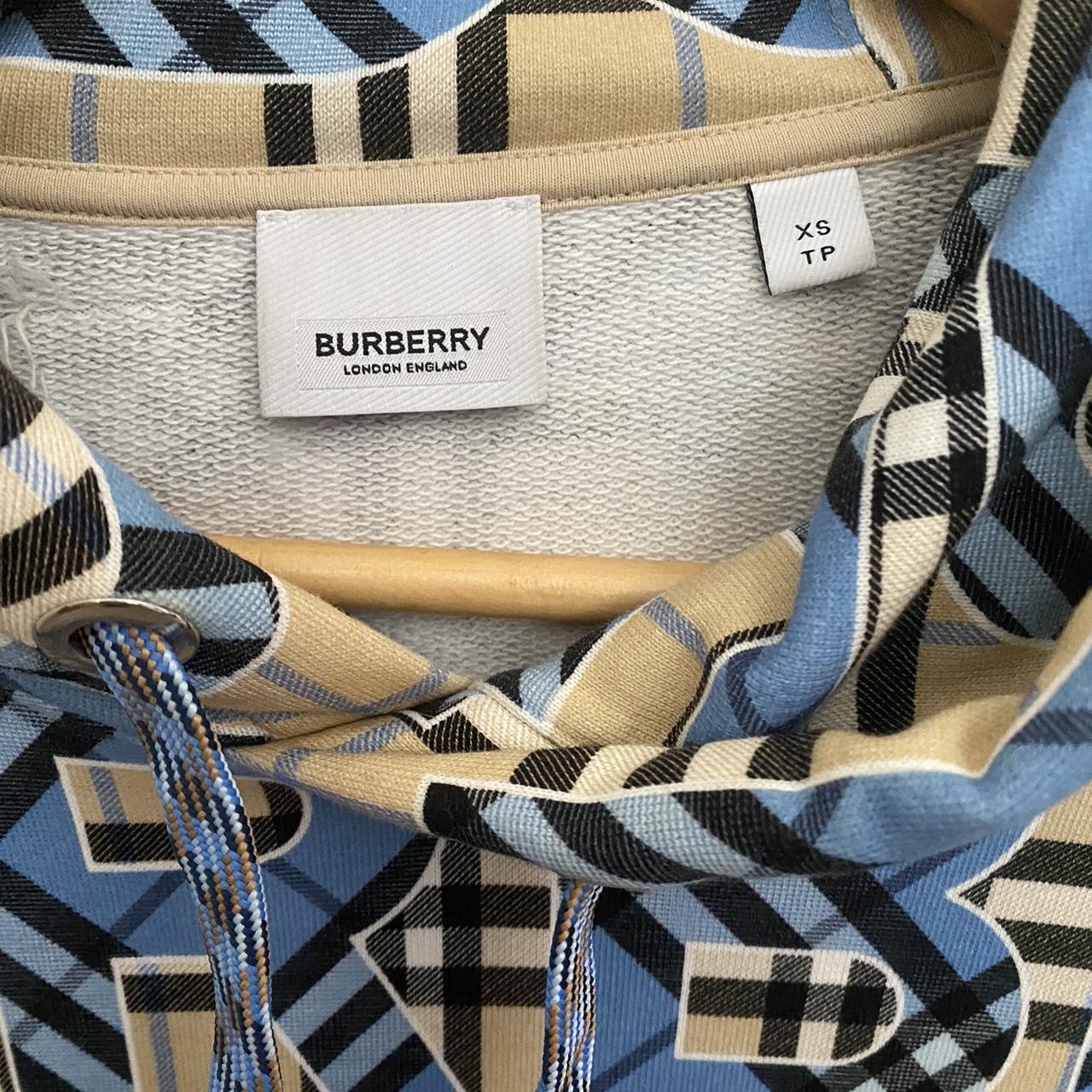 Burberry Check Logo Blue/Cream/Black