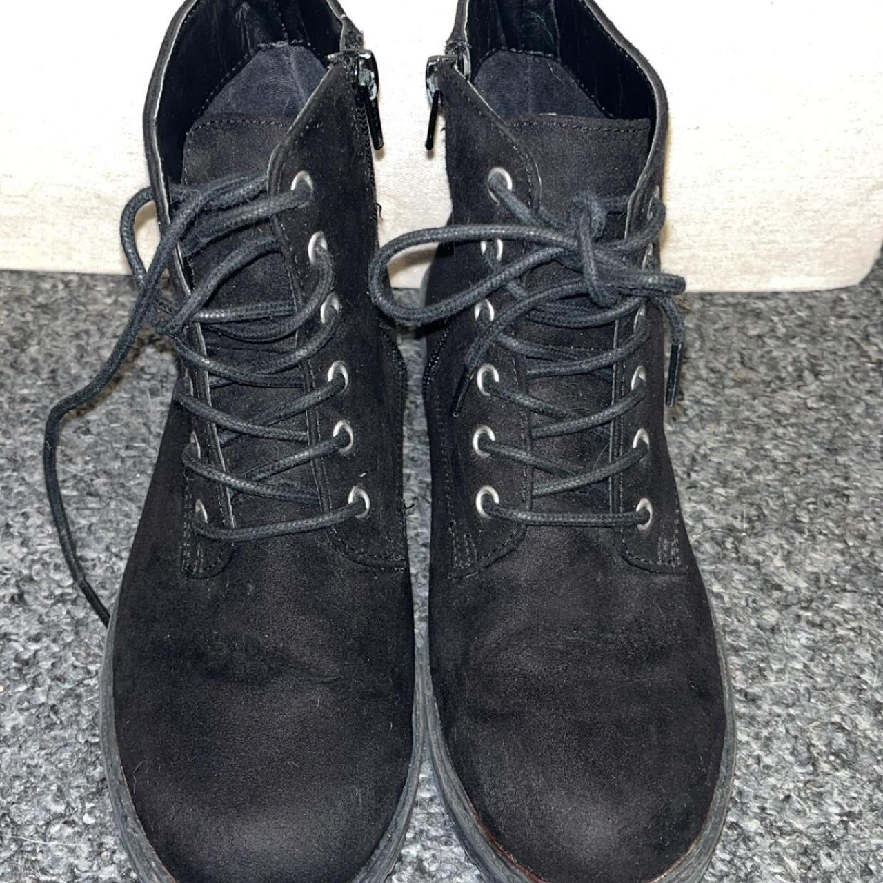 Primark black lace up boots lovely boots worn