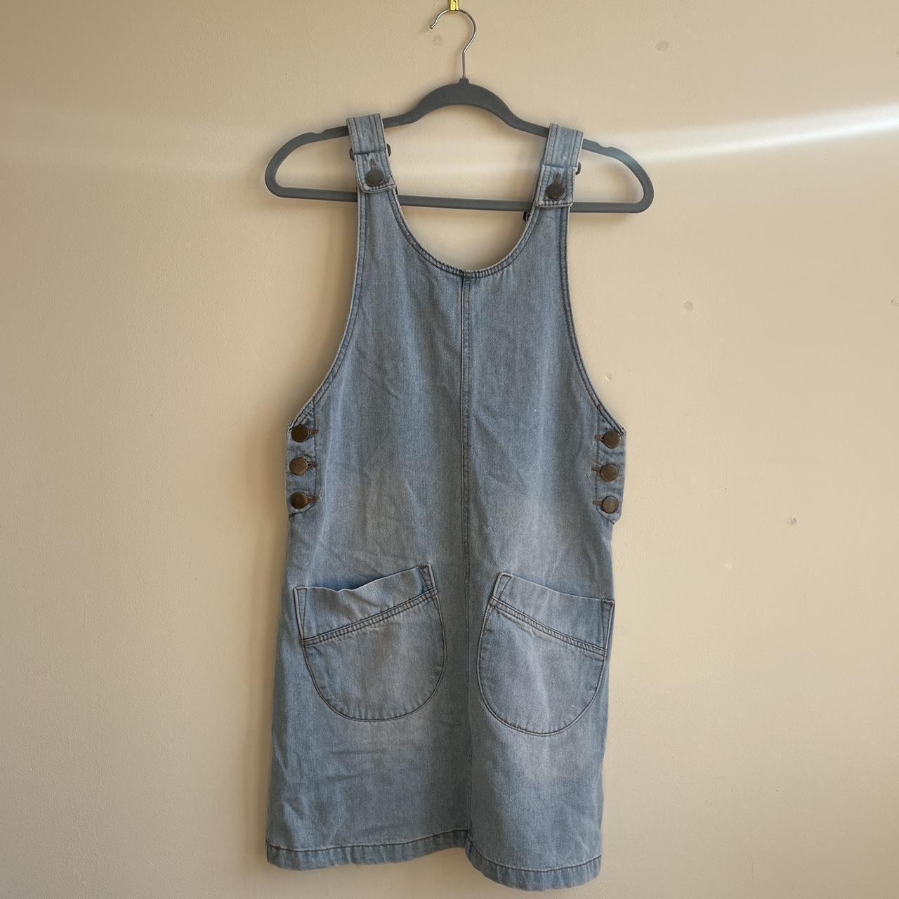 Primark Denim Dungarees Dress Blue Size 8 primark