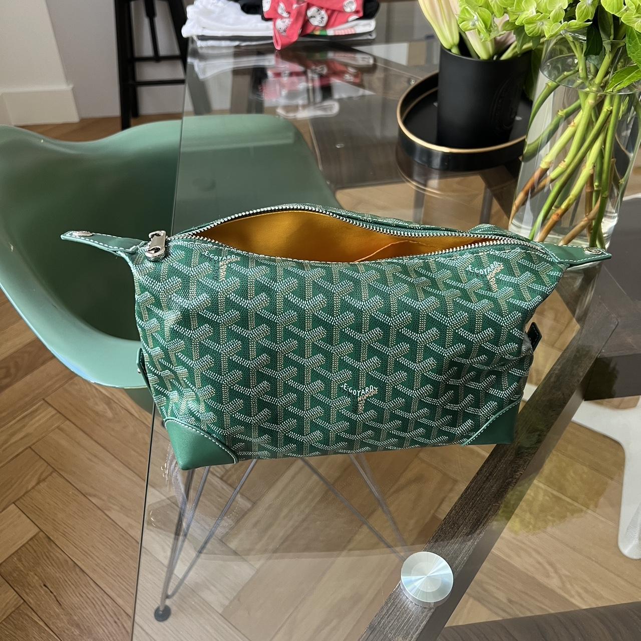 Goyard Green Toiletries Bag Like New Slightly... Depop