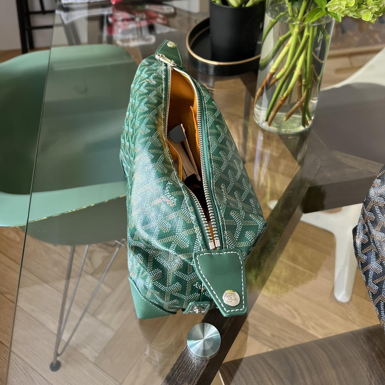 Goyard Green Toiletries Bag Like New Slightly... Depop