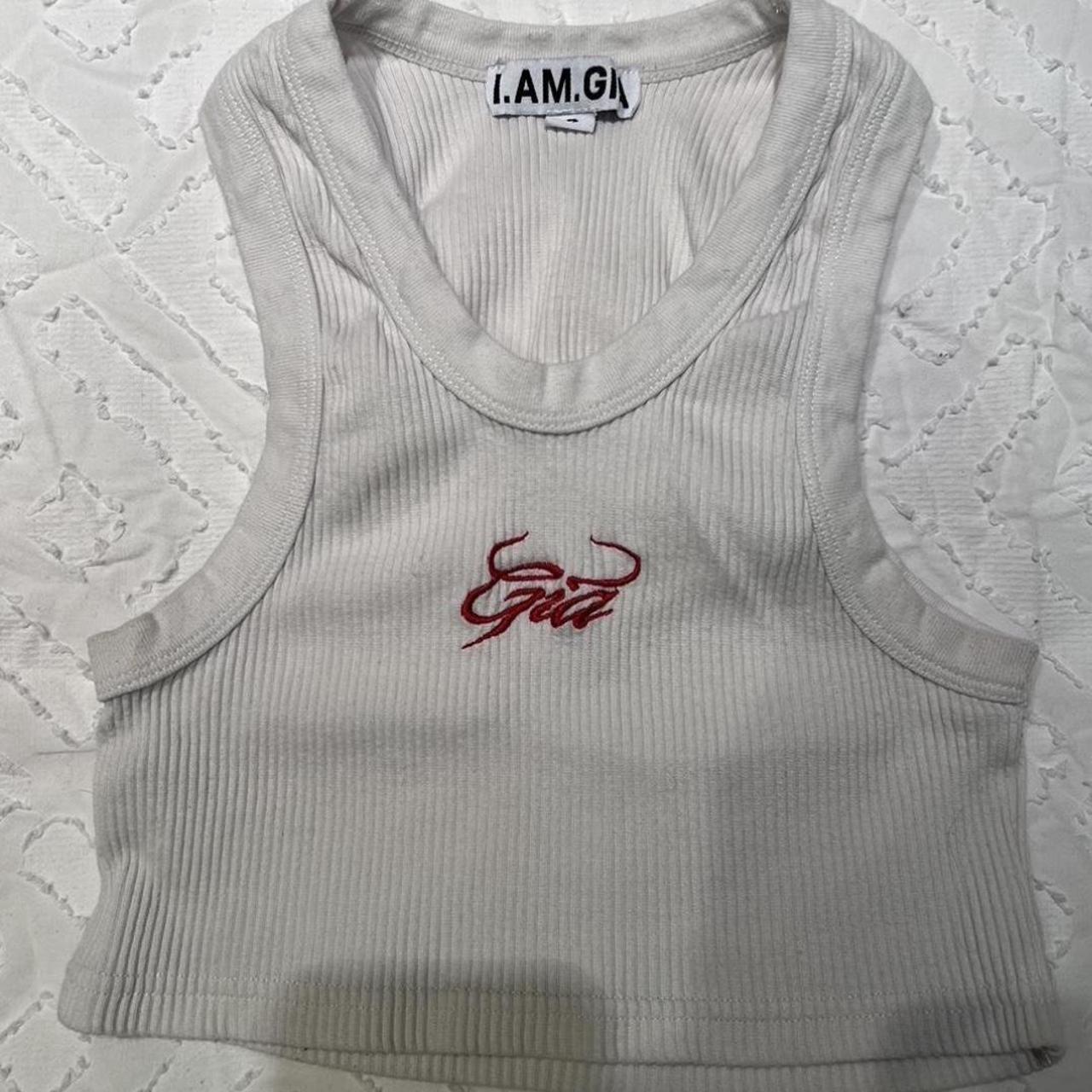 I.AM.GIA tank I.AM.GIA white tank top super cute... - Depop