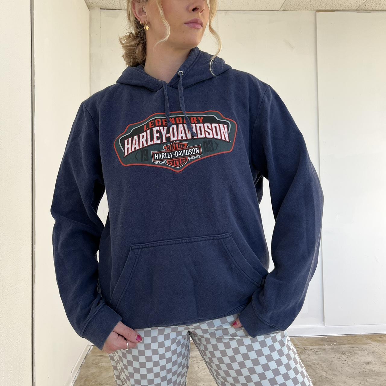 Blue harley best sale davidson hoodie