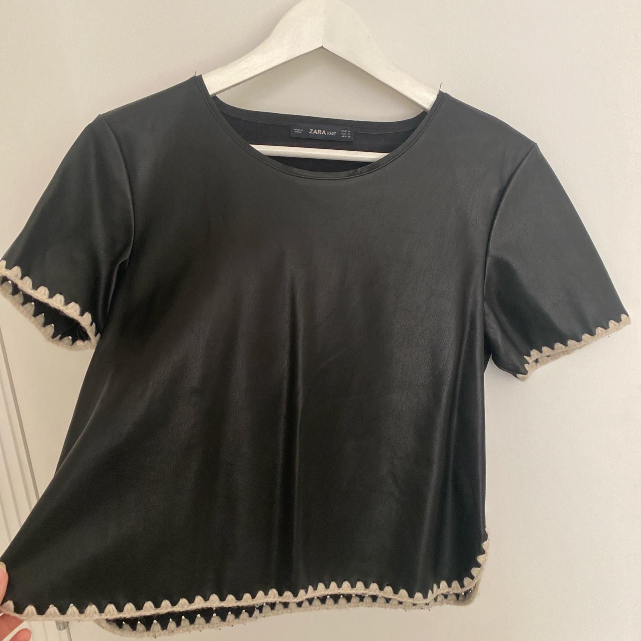 Zara Women's Black Top | Depop