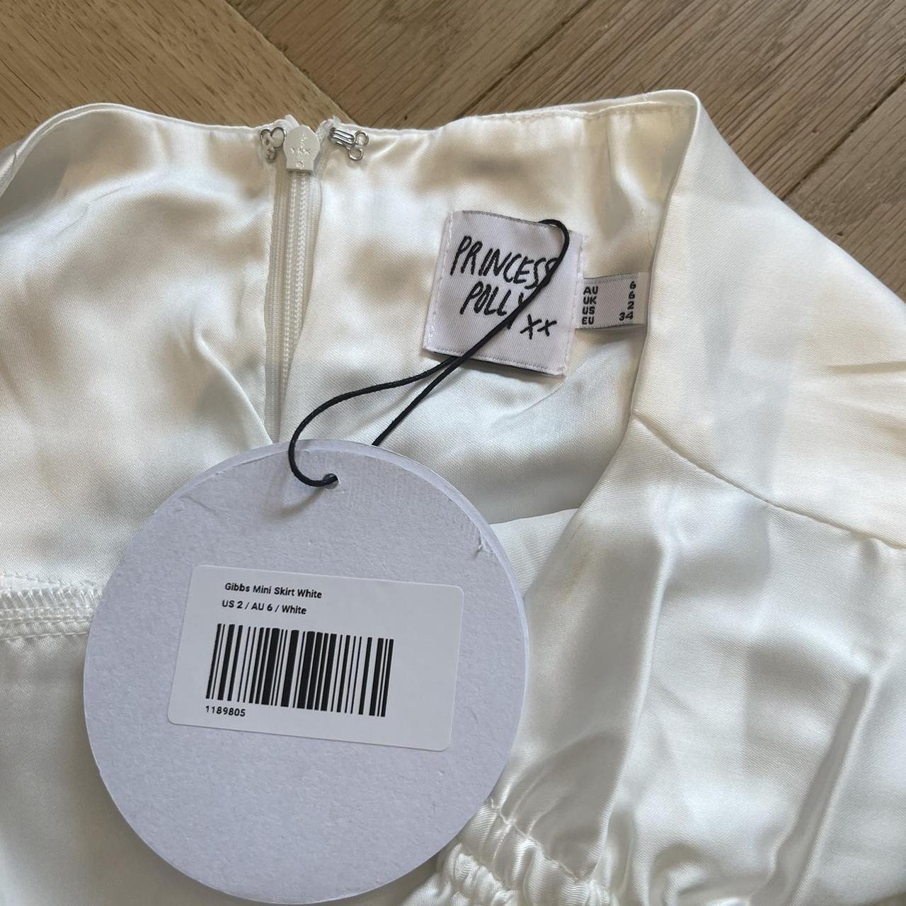 Princess Polly Gibbs Mini Skirt White, never worn... - Depop