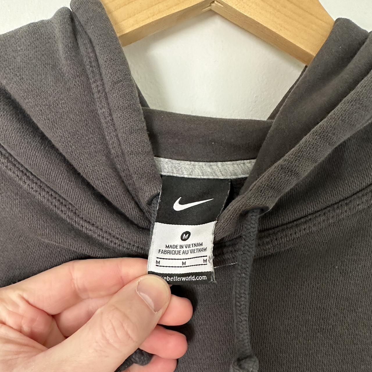 Nike Men's Black and Grey Hoodie | Depop