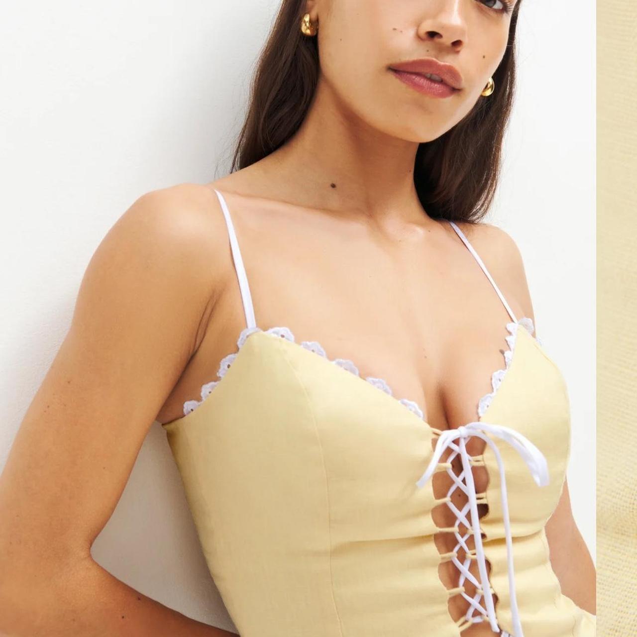 Reformation Josie Top store (Cream)