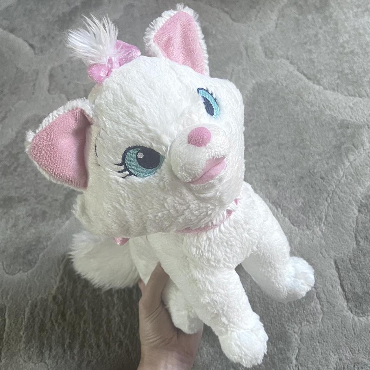 Disney Store Aristocats Marie White Cat Pink Bow... - Depop