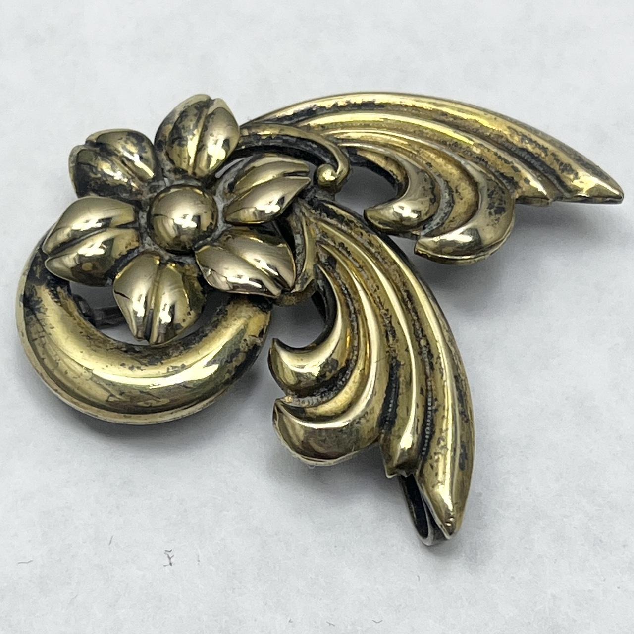 Symmetalic sterling 14k deals brooch