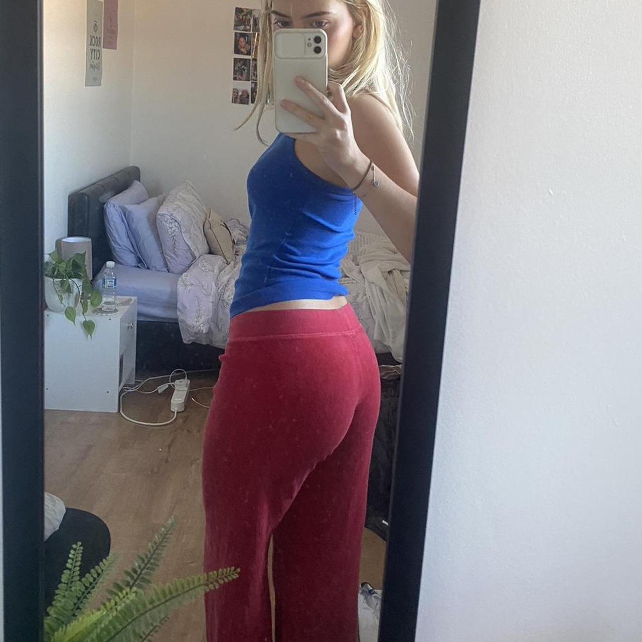 Juicy Couture Women's Red Joggerstracksuits Depop