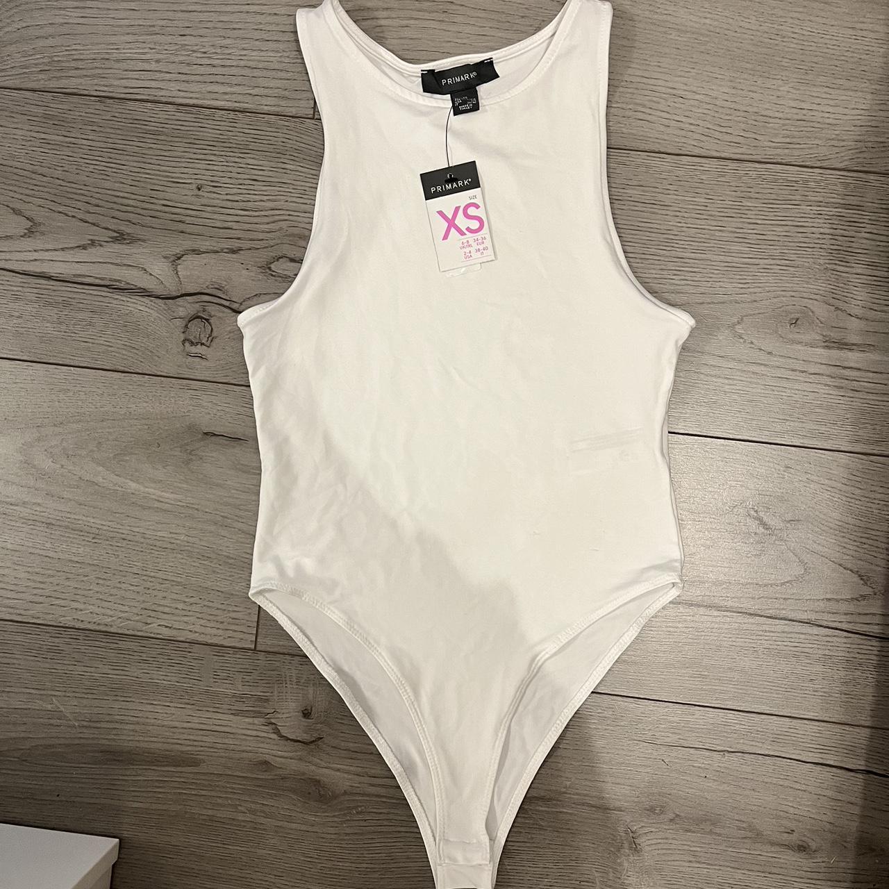 Primark Women's White Bodysuit | Depop