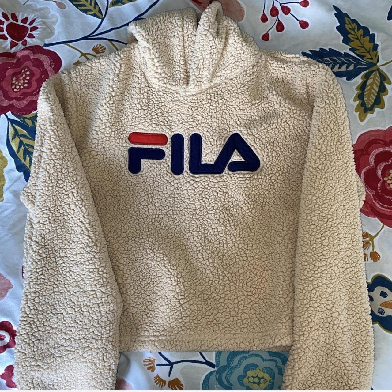 Fila hoodie Teddy bear style Retail Price. Depop