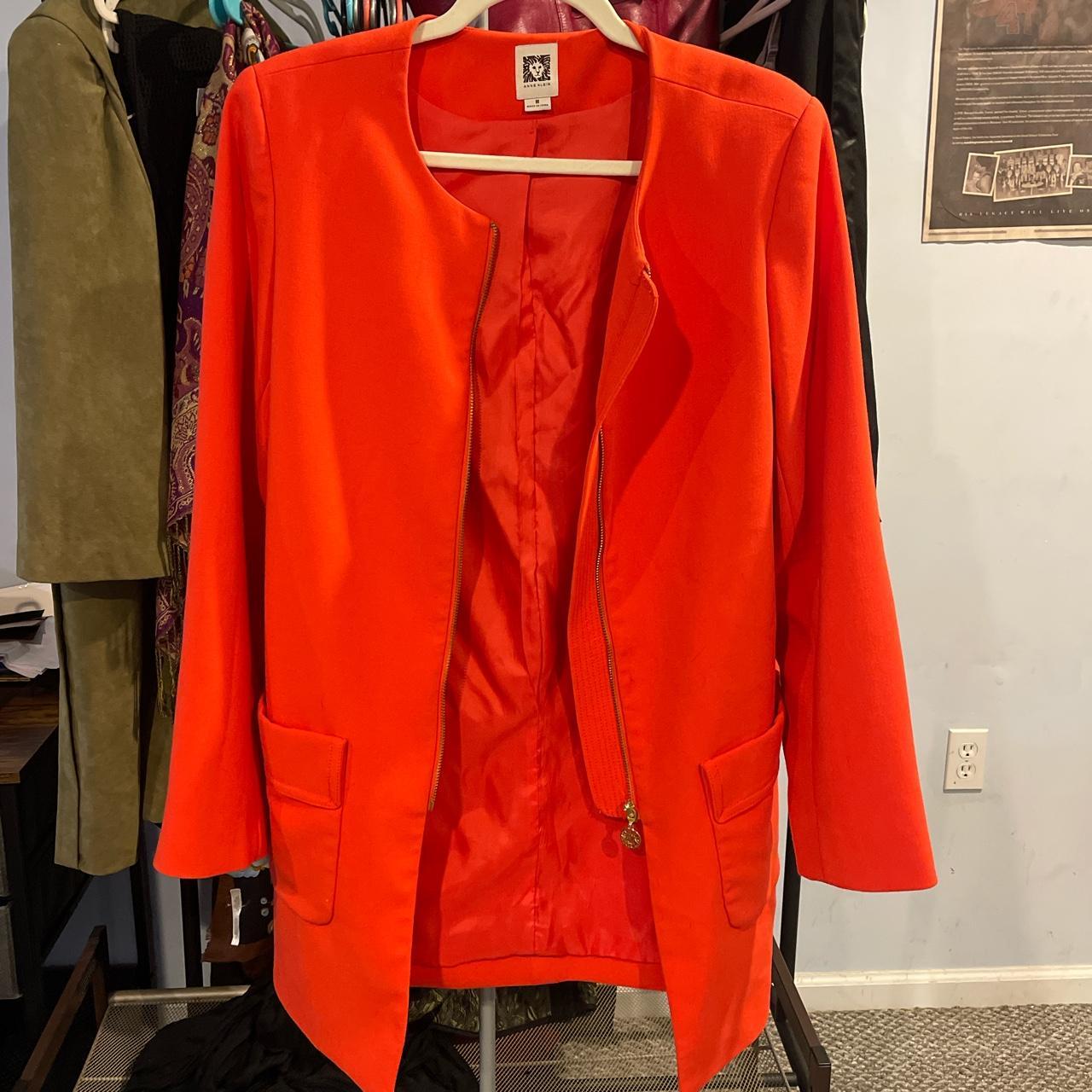 Anne klein red on sale blazer