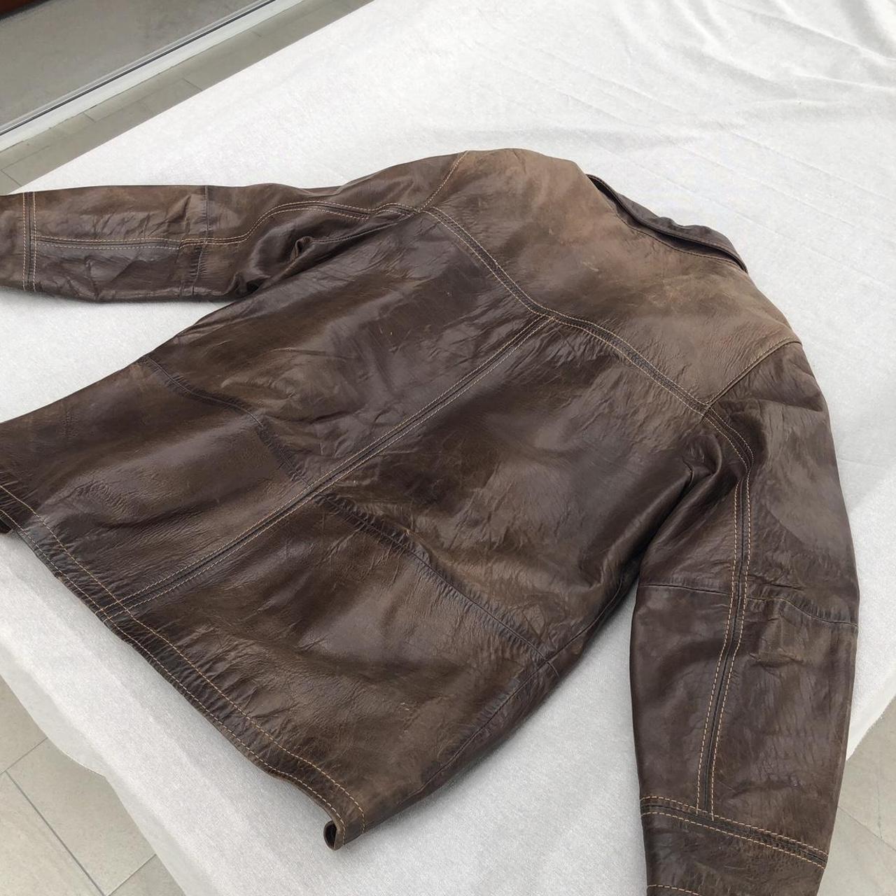 Vintage Lakeland brown genuine leather jacket. Size... Depop